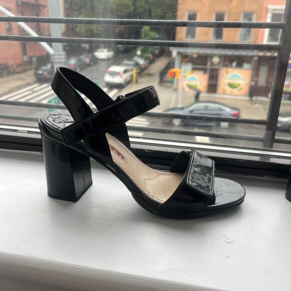 Prada Patent Leather Heeled Sandals | Size US 7 / EU 37 - Picture 7 of 16